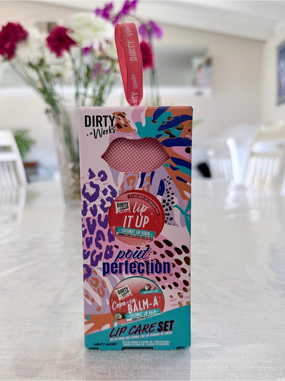 Dirty Works pout perfection lip care set coconut lip balm and scrub set